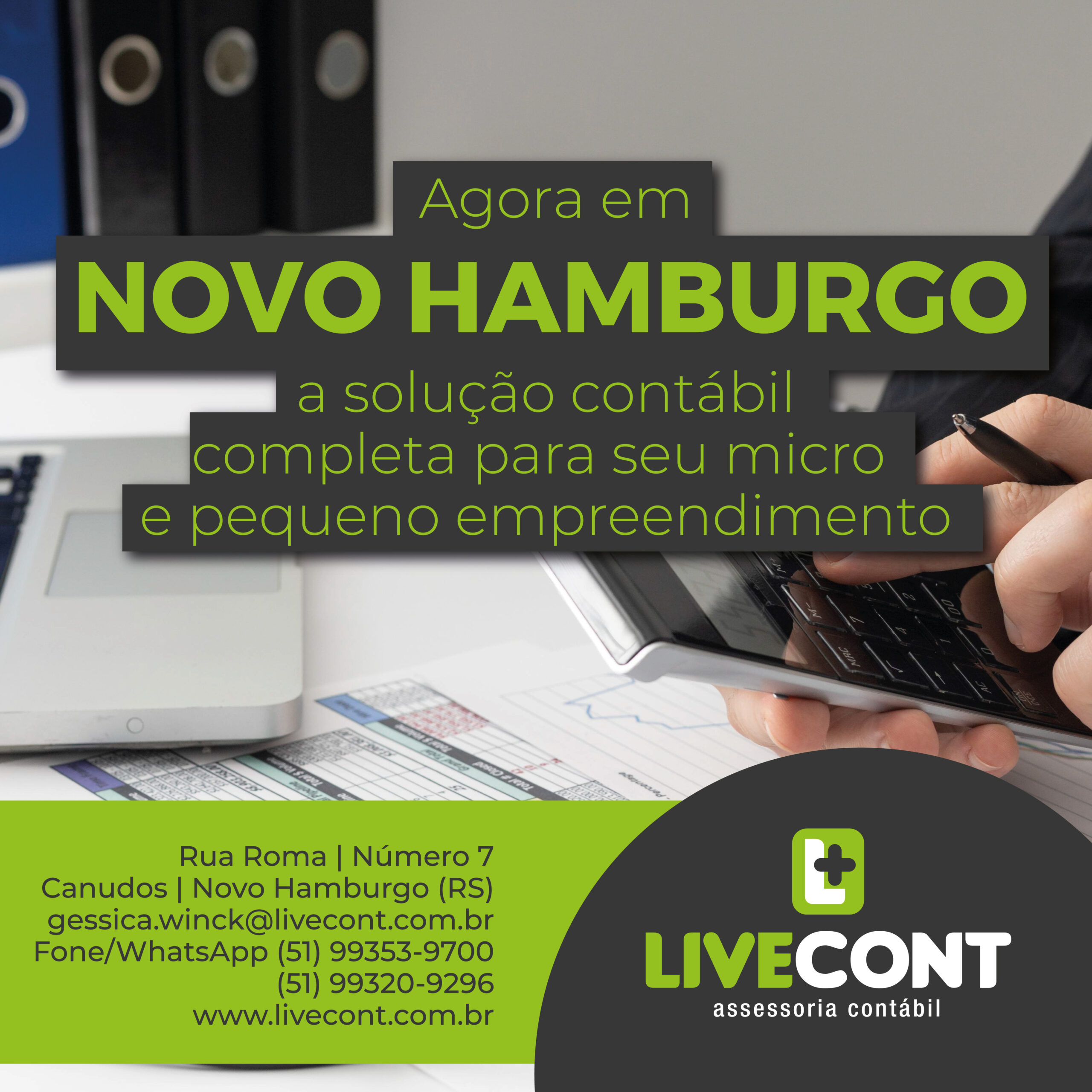 A INOVAÇÃO EM ASSESSORIA CONTÁBIL AGORA TAMBÉM EM NOVO HAMBURGO!